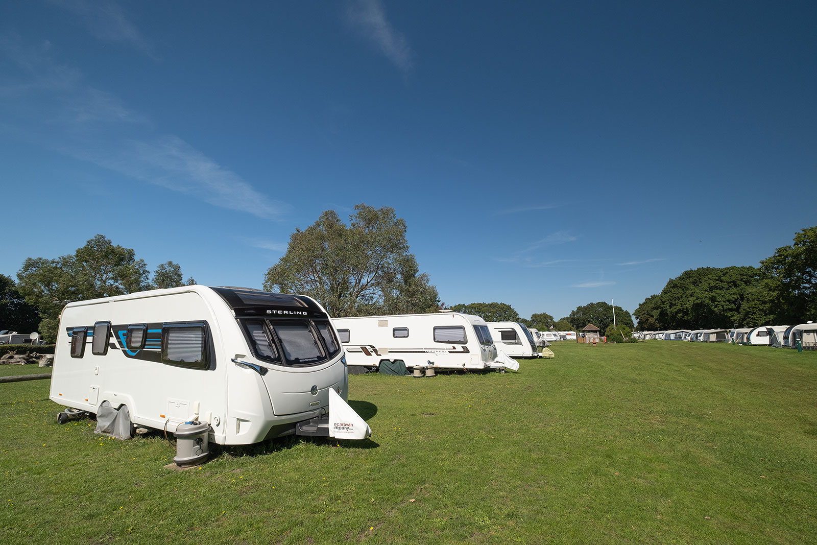 Spacious pitches